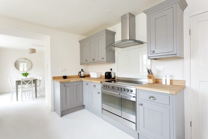 Cockley House Blakeney shaker kitchen in grey