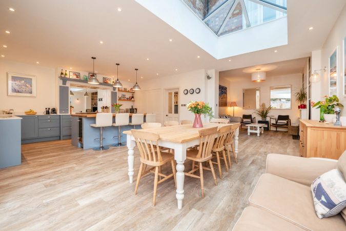 Rosewood's kitchen and open plan dining and sitting area