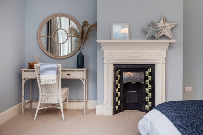 Rosewood, Victorian villa's bedroom feature fireplace