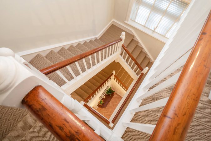 Victorian villa in Sheringham staircase
