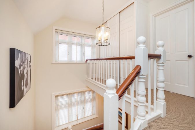 Victorian villa in Sheringham staircase