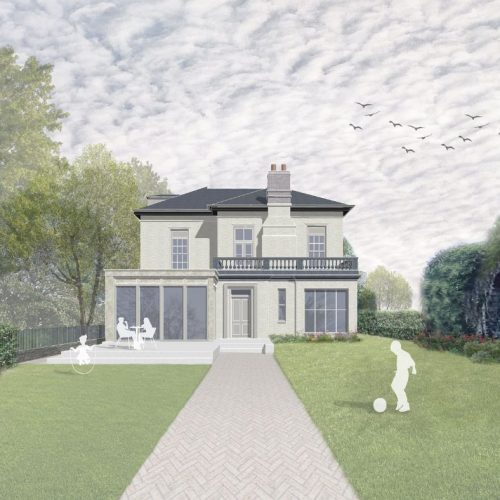 Carrow Hill grade 2 listed redevelopment CGI