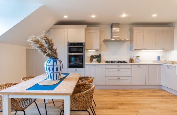 The Strand, Sheringham apartment kitchen